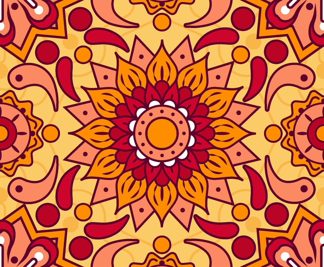 Rangoli Seamless Background