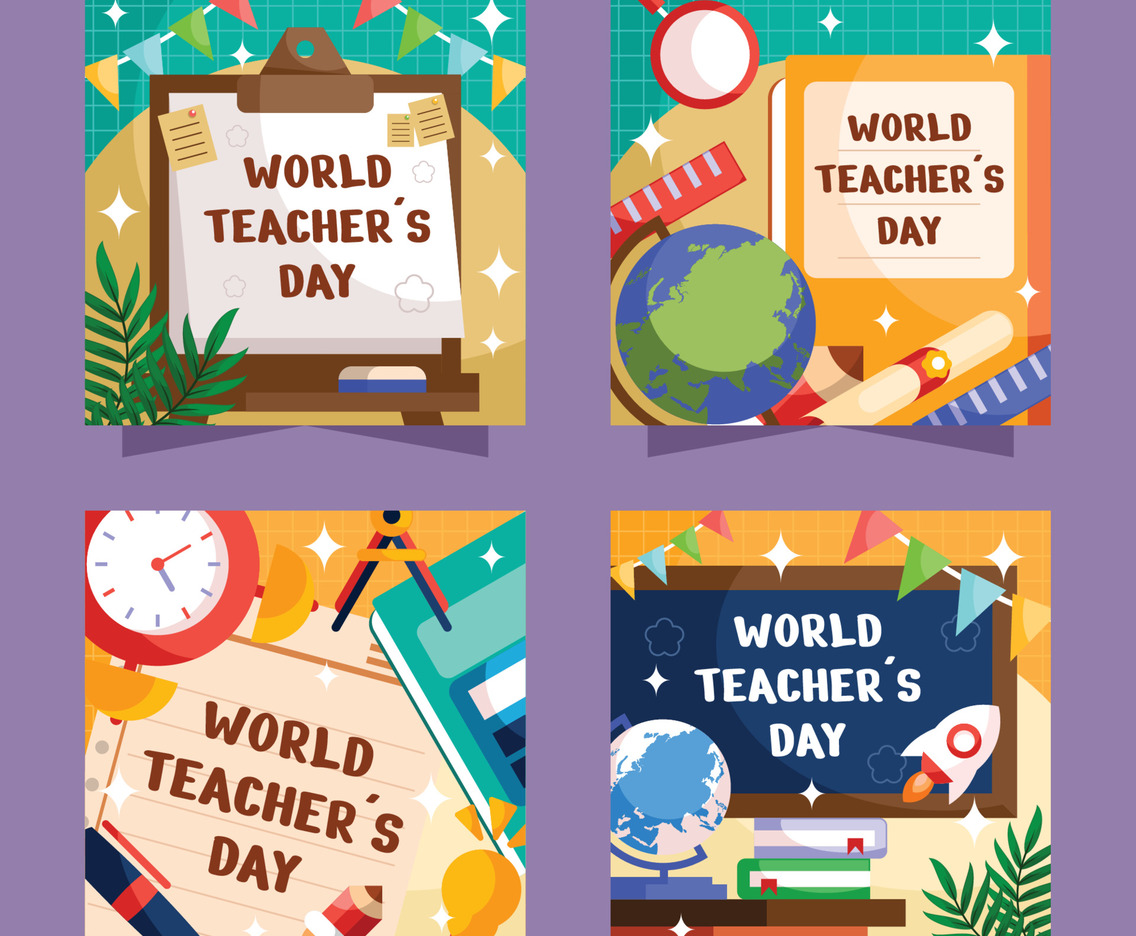 World Teacher Day Social Media Set