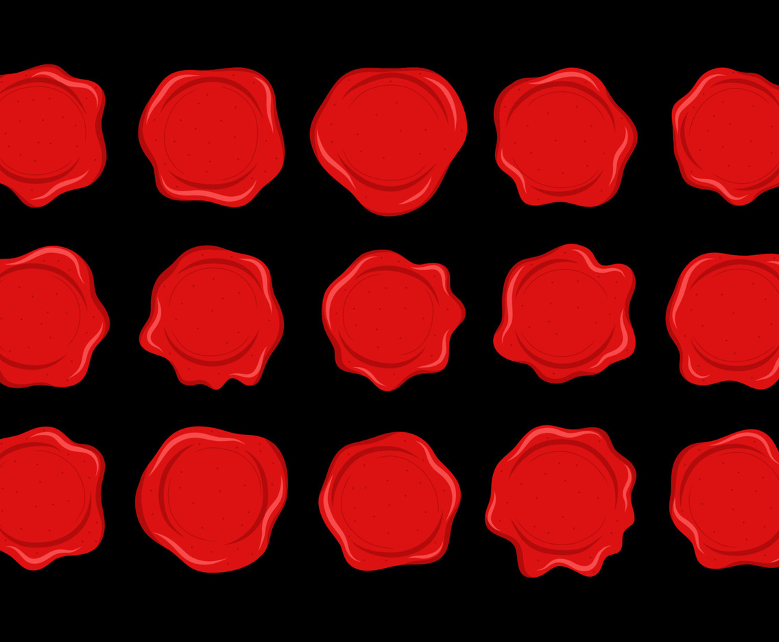 Red Sealing Wax Icon Set