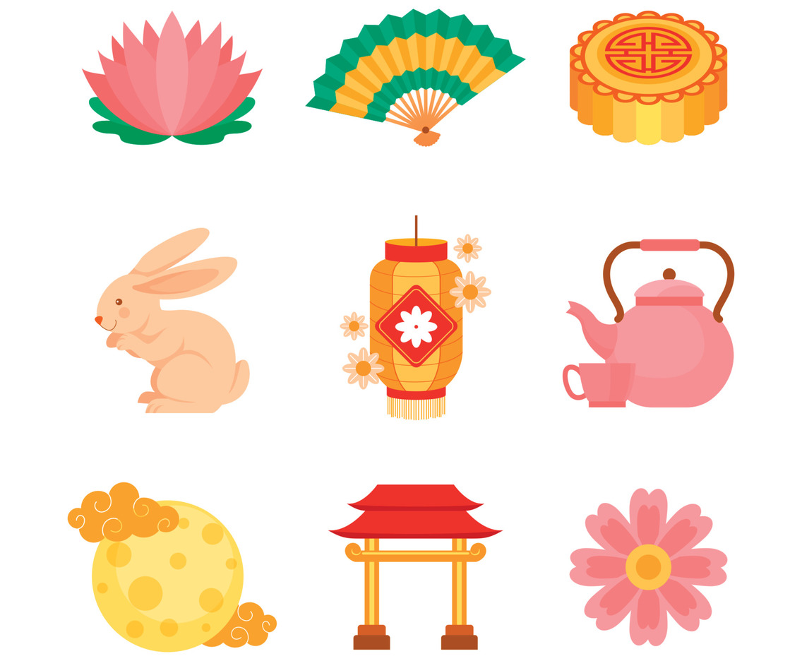 Mid Autumn Festival Icons