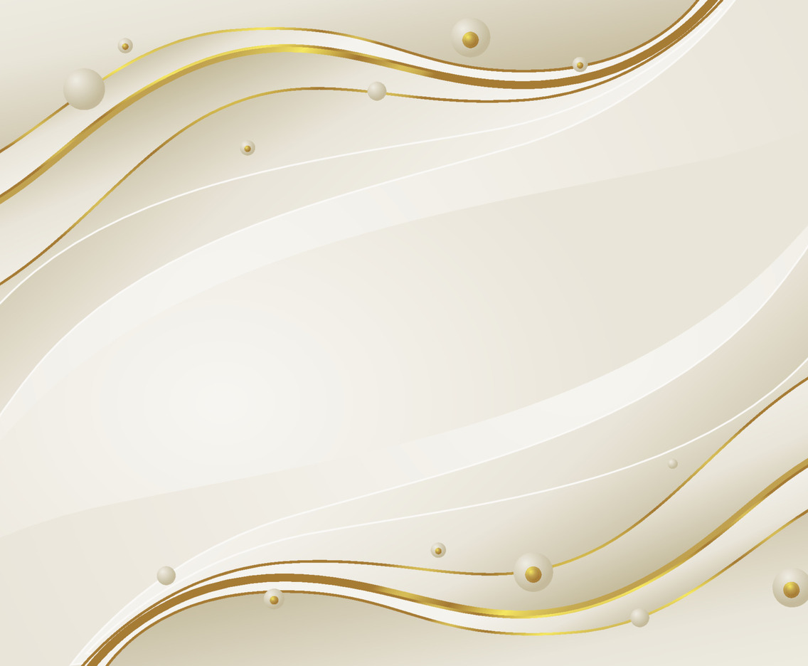 Gold and White Abstract Wave Background