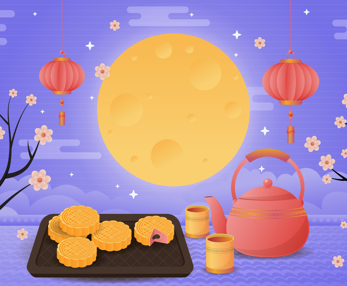 Moon Cake Background
