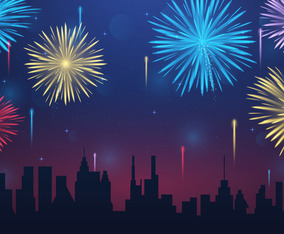 Colorful Firework Element Collection