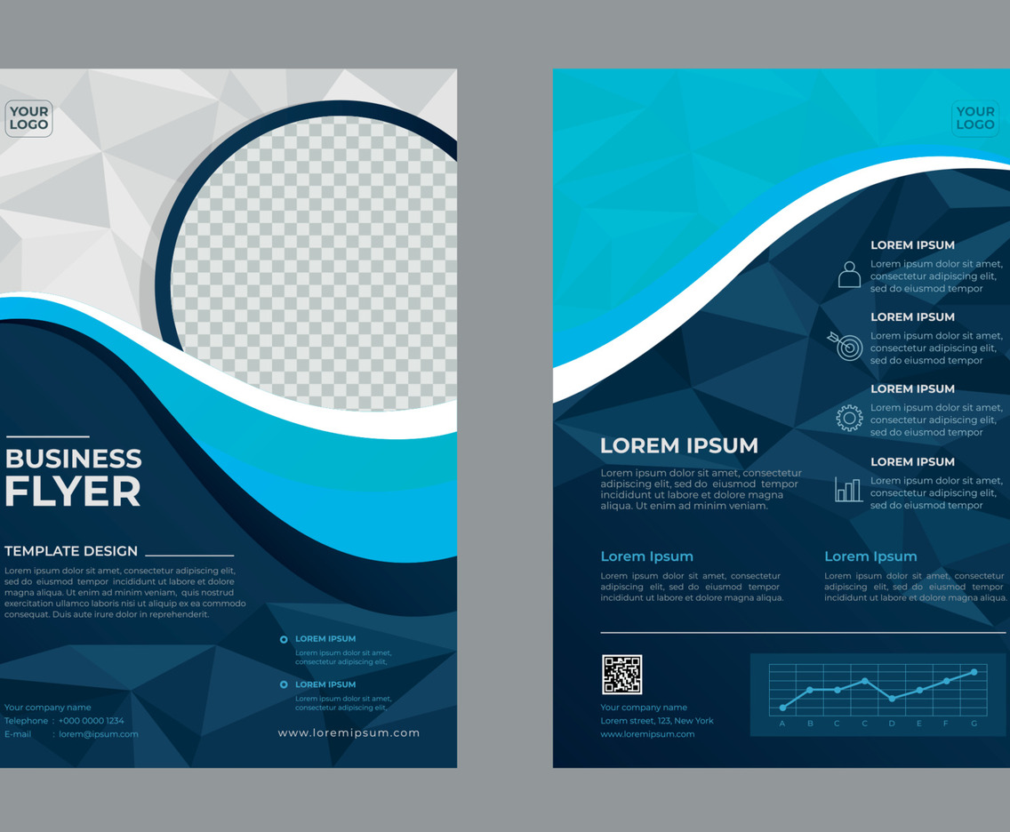 Modern Style Brochure Template Design