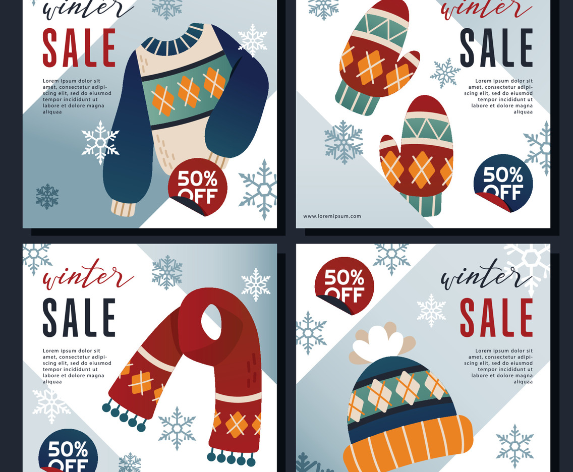 Winter Sale Social Media Template