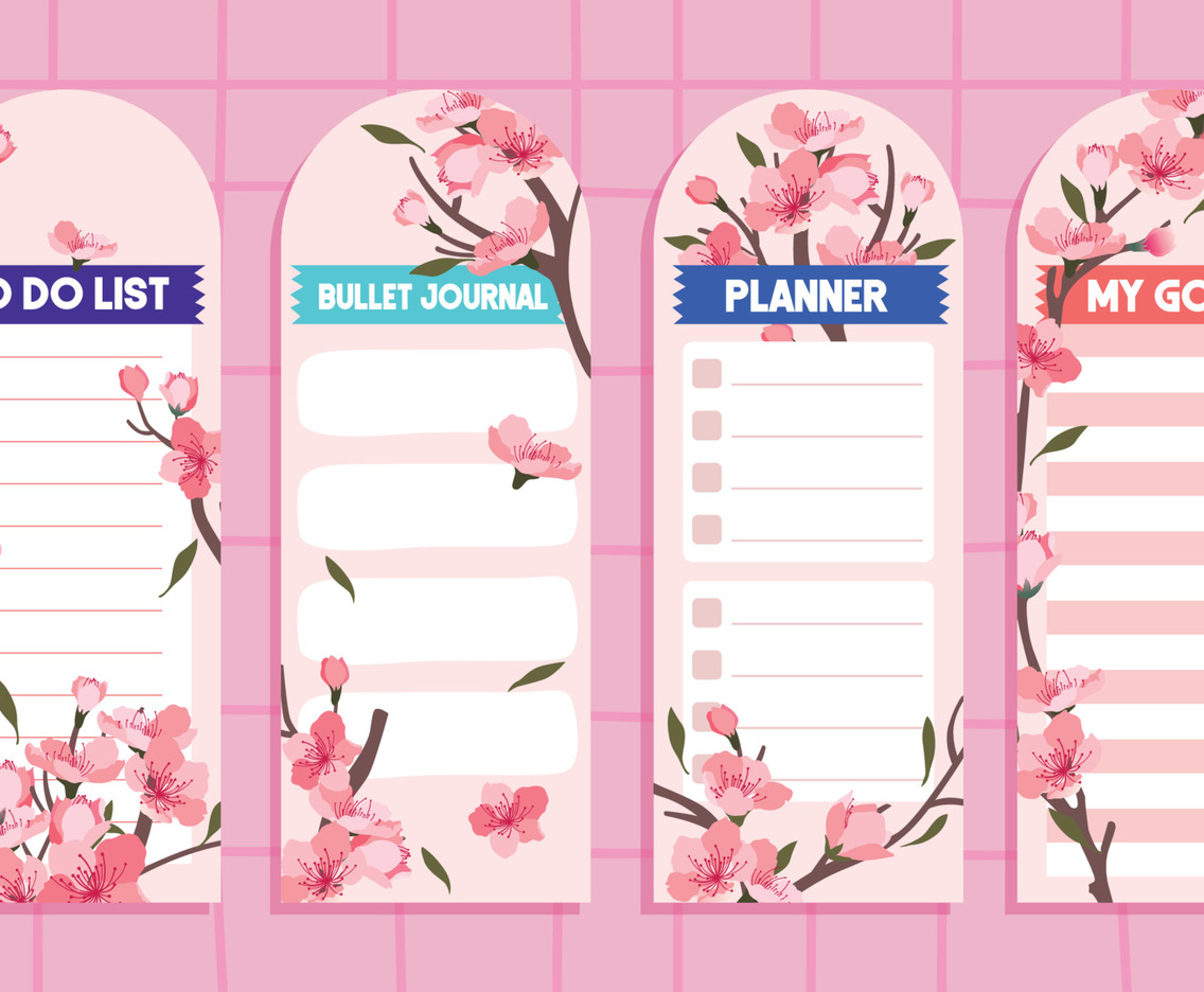 Peach Blossom Journal Template