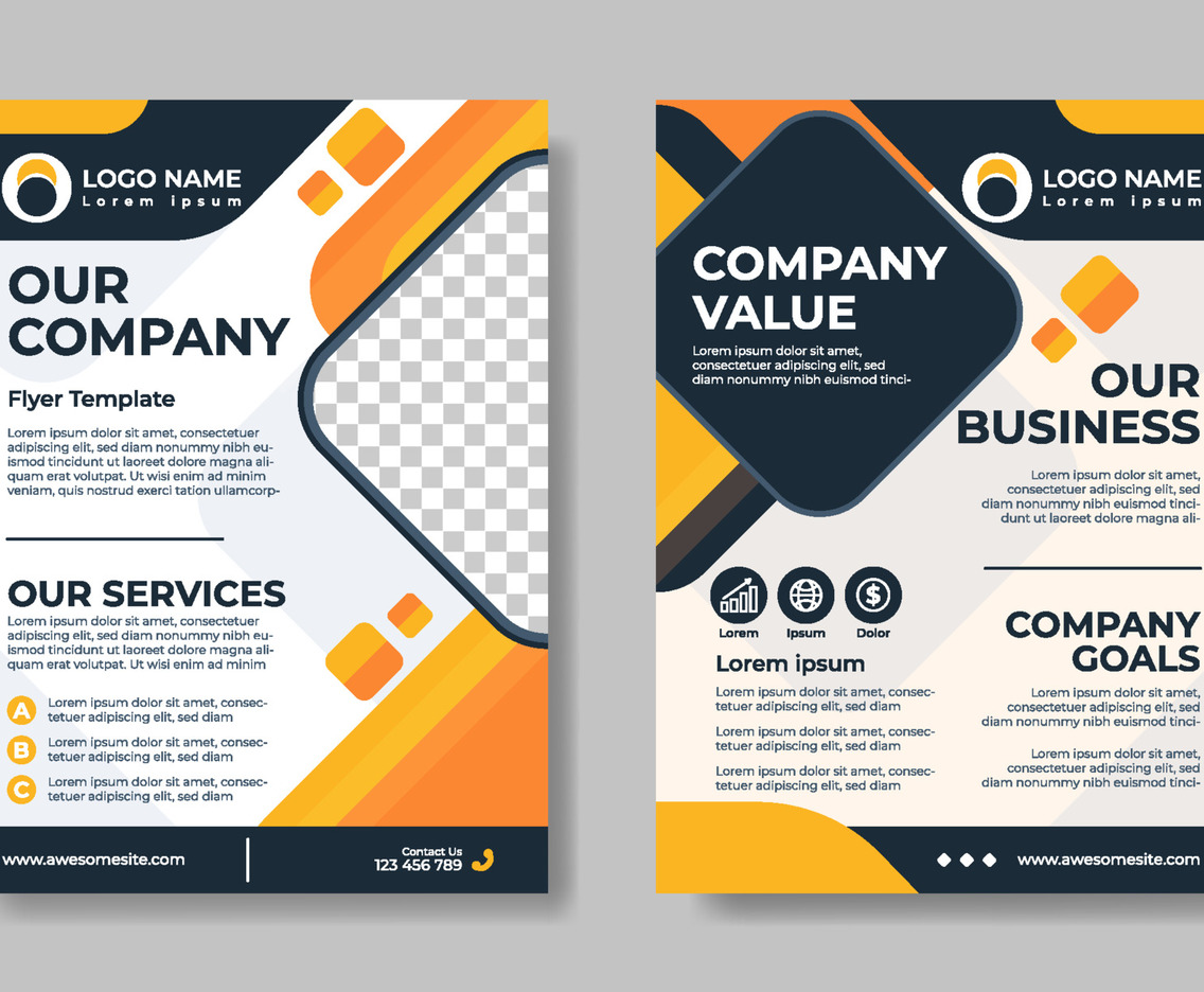 Modern Flat Business Flyer Template