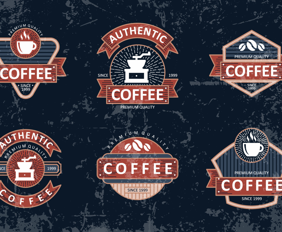 Vintage Badge Coffee Shop Logo Collection