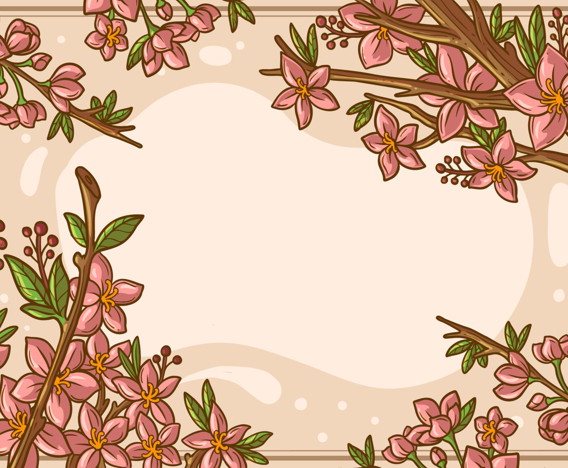 Peach Blossom Background