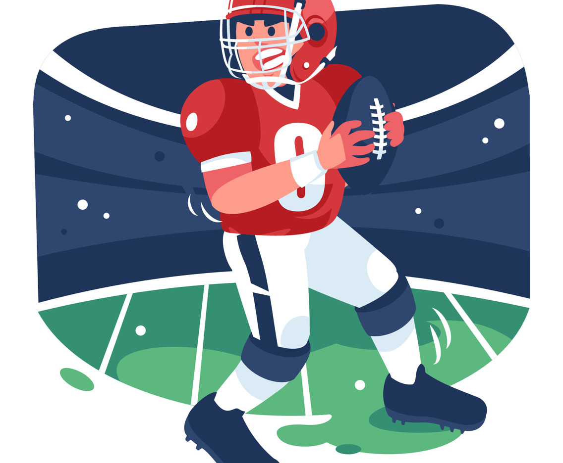 American Football Player Concept