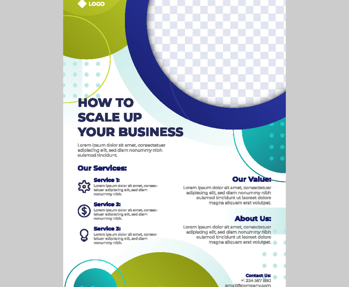 Circle Gradient Poster Template