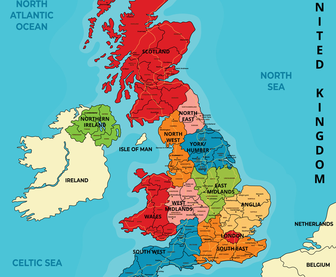 Country Map United Kingdom