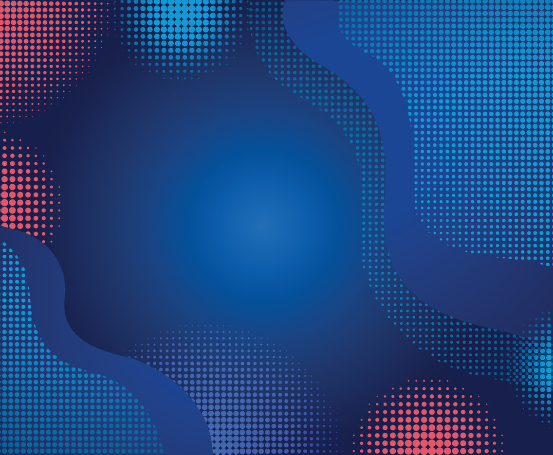 Halftone with Blue Color Background