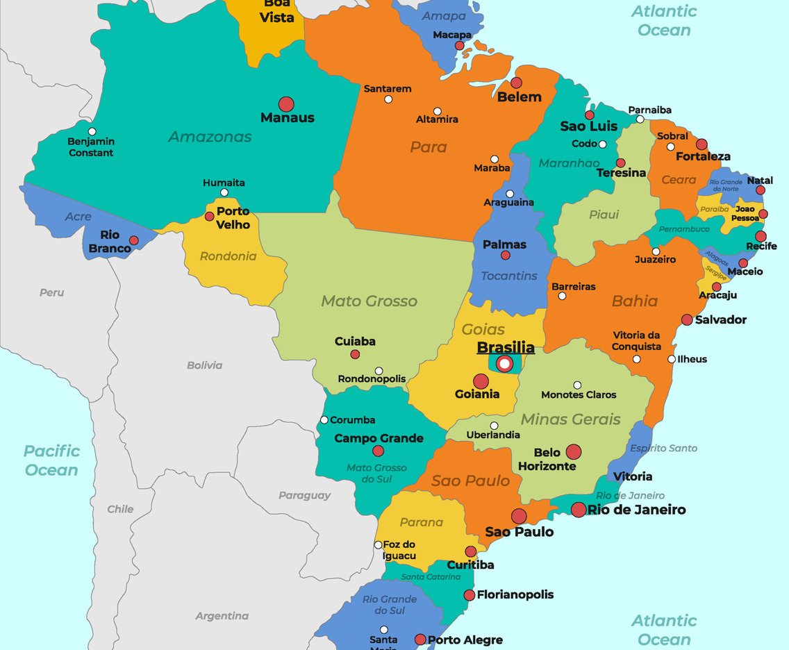 Brazil Country Map