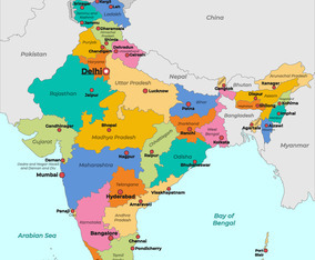 India Map With District Names