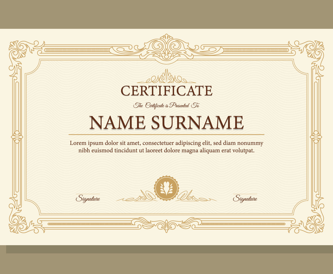 Education Certificate Background Design