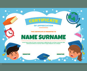 Fun Children Certificate Template | FreeVectors