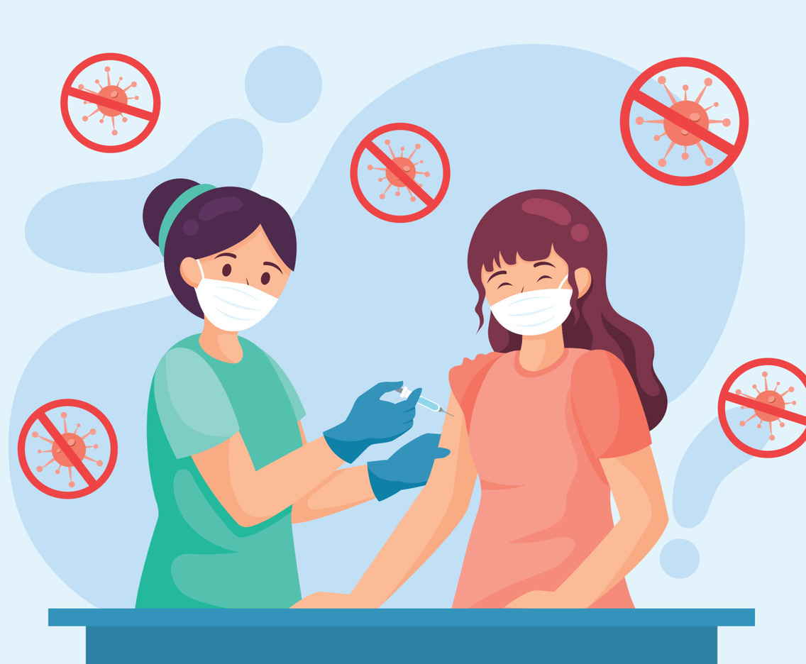 Doctor Doing Covid-19 Vaccination Concept