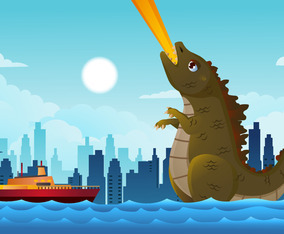 Free giant monster - Vector Art