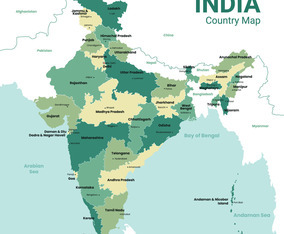 India Map With District Names