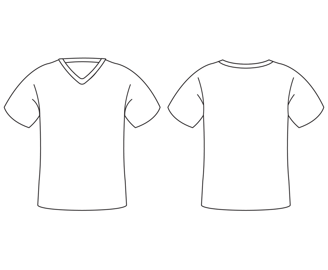 T Shirt Black Outline Template T Shirt Black Outline Template