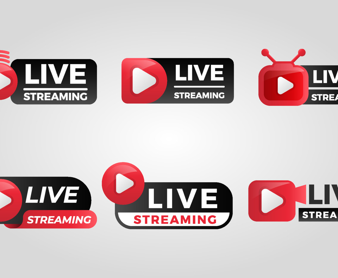 Live Streaming Labels Set