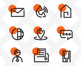 contact icons - 13145 Free Vectors to Download | FreeVectors