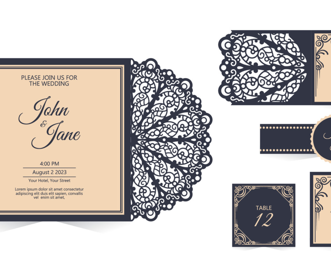 Laser Cut Invitation