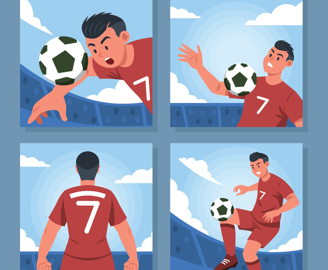 Super Star Football Player Social Media Post