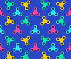 Colorful Fidget Spinner Seamless Pattern