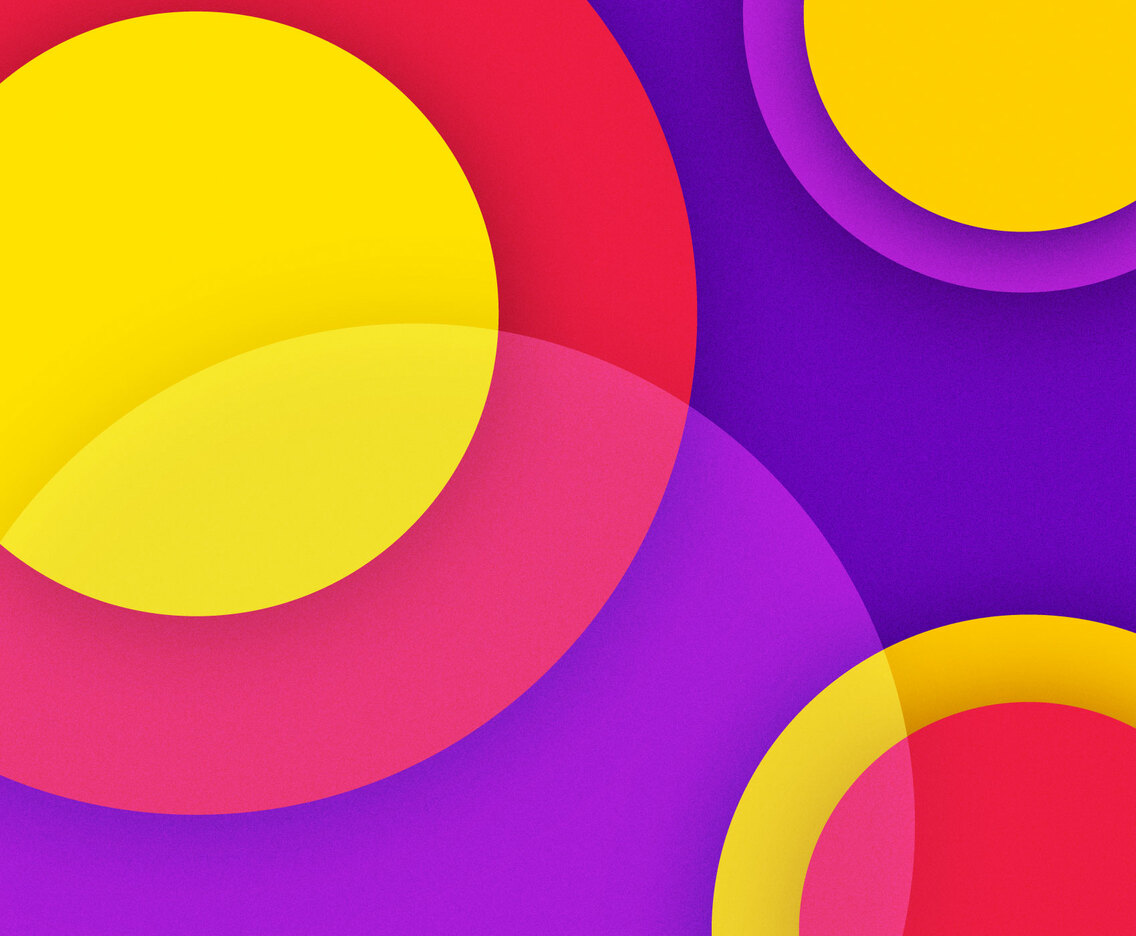 Funky Paper Overlapping Circles Background
