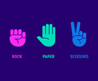 Rock Paper Scissors Hand Icons