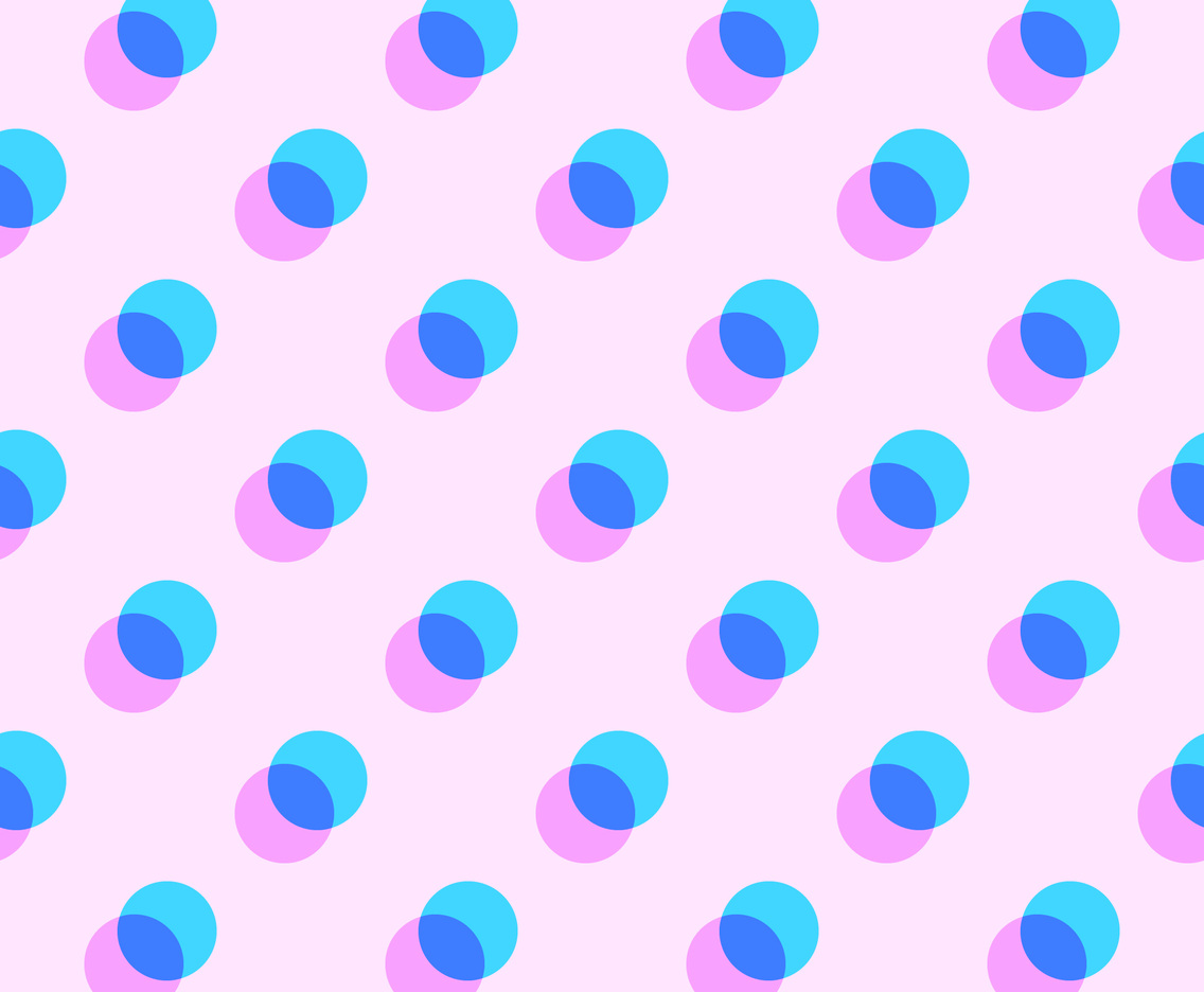 Geometric Pastel Overlapping Circles Pattern