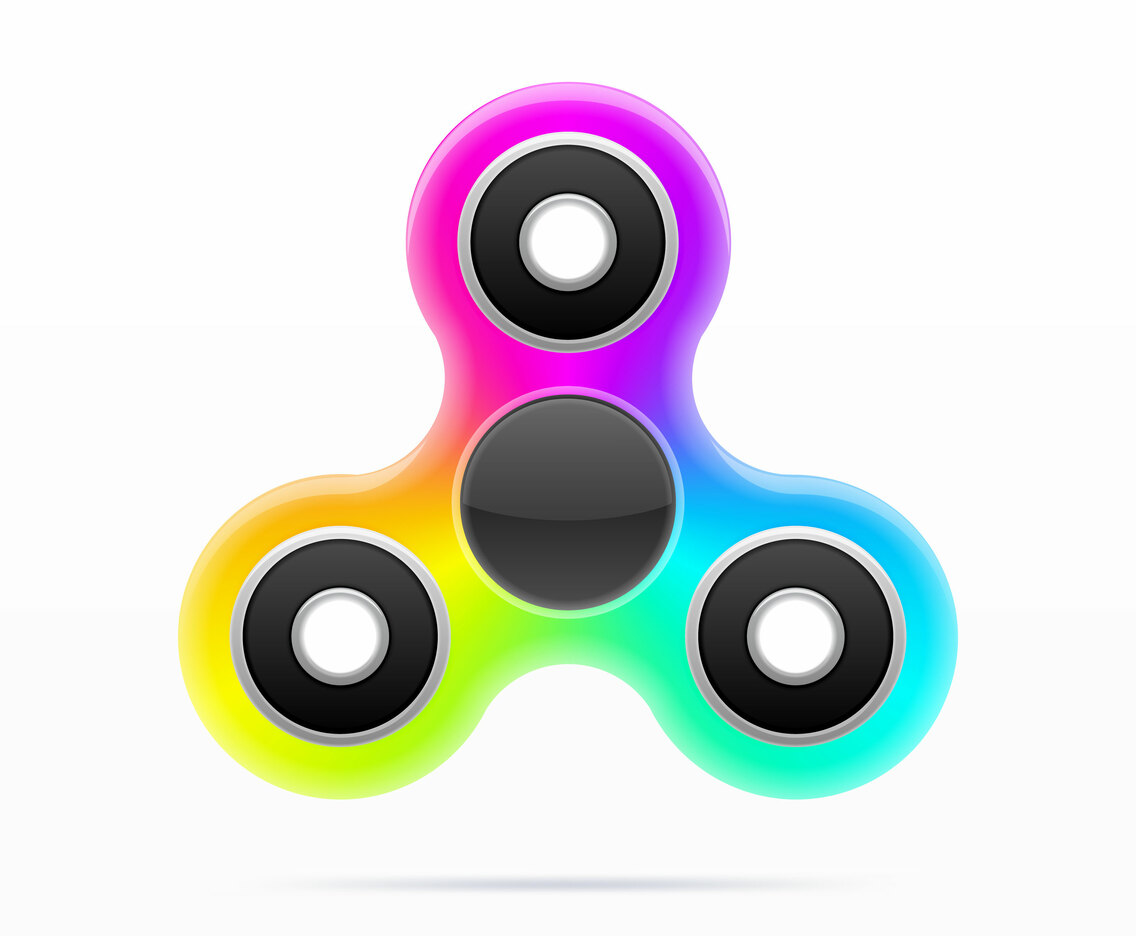 Colorful Fidget Spinner Vector