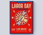 Labor Day Celebration Music Poster Template