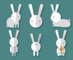 Vector Rabbit Set