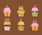 Colorful set of Cupcakes