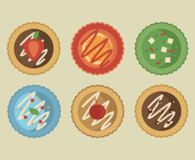 Birds Eye View of Cup Cakes