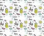Cute Doodle Summer Pattern