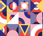 Seamless Pattern Of Pop And Colorful Abstract Geometric Shape