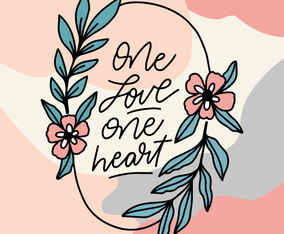 Lettering Quote With Flowers And Leaves