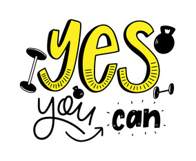 Motivational Sport Quote Lettering