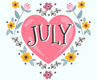 July Typographic Design