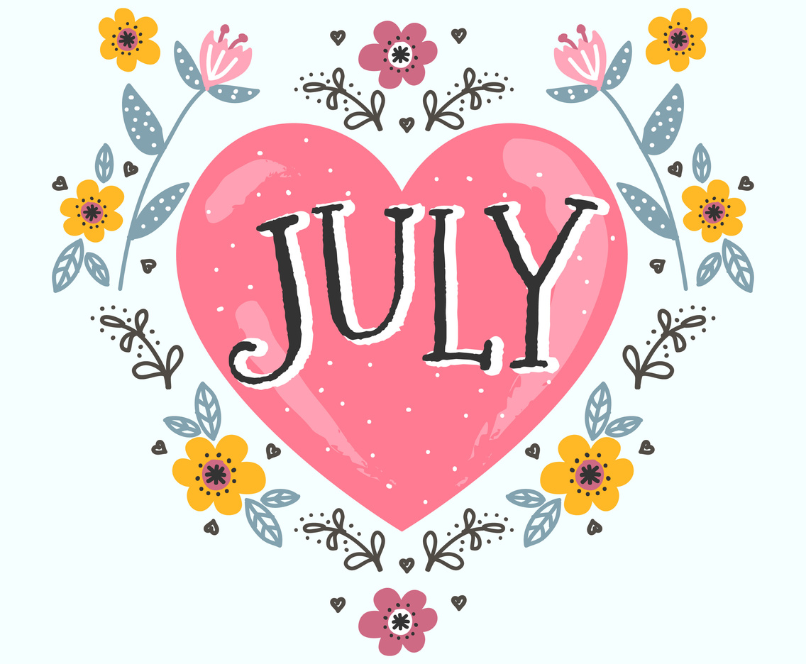 July Typographic Design