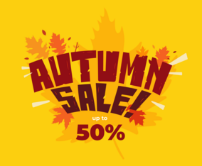 Autumn Sale Vector