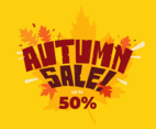 Autumn Sale Vector