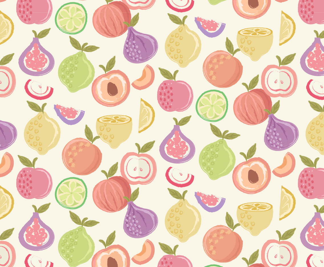 Vector Colorful Fruit Pattern