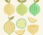Vector Hand Drawn Lemons