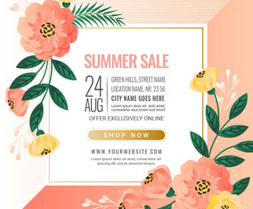 Vector Summer Sale Banner