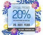 Vector Summer Sale Banner